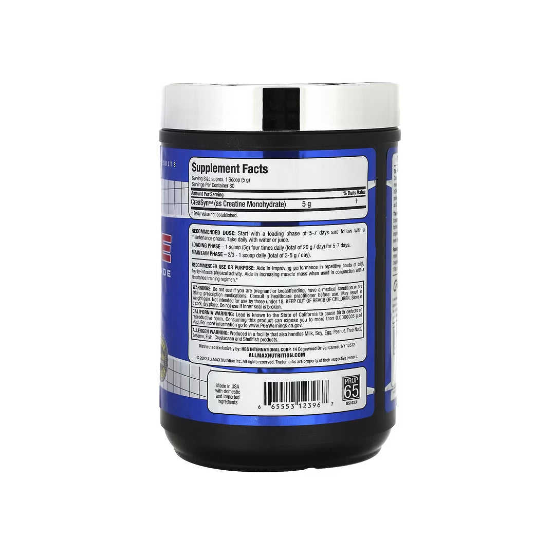 Creatina sin sabor 400g - Allmax