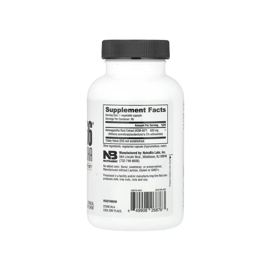 Ashwagandha KSM-66 (NutraBio)