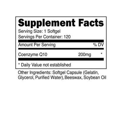 CoQ10, 200 mg - Nutricost,